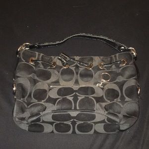 Black on black Coach bag